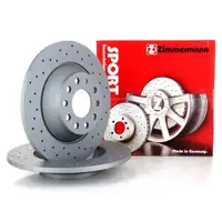 Zimmermann SPORT Bremsscheiben Satz f&uuml;r AUDI A6 4F C6 PR-1KD/1KQ/2ED hinten