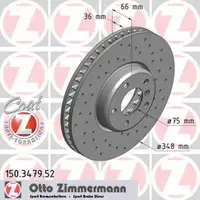 Zimmermann SPORT Bremsscheiben Satz f&uuml;r BMW 5er F10 F11 F07 6er F12 F13 F06 7er vorne