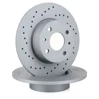 Zimmermann SPORT Bremsscheiben Satz f&uuml;r FIAT Bravo 2 Linea Stilo 192 hinten