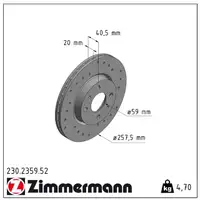 Zimmermann SPORT Bremsscheiben + Bel&auml;ge f&uuml;r FIAT Punto 188_ 1.4 1.3 JTD 1.9 JTD vorne