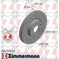 Zimmermann SPORT Bremsscheiben + Bremsbel&auml;ge f&uuml;r FORD Mondeo 5 MK5 vorne