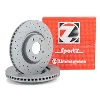 Zimmermann SPORT Bremsscheiben Satz für HYUNDAI i40 VF KIA CEE'D JD vorne