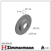 Zimmermann SPORT Bremsscheiben + Bel&auml;ge f&uuml;r VW Golf 2 1.0 1.3 1.6 D Jetta 2 Polo 86c vorne