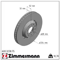 Zimmermann FORMULA Z Bremsscheiben + Bel&auml;ge f&uuml;r VW PASSAT B5 4.0 W8 4motion PR-1LC vorne