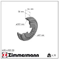 ZIMMERMANN Bremstrommeln Satz für SMART ForTwo Cabrio Coupe 453 hinten 4534230201