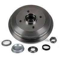 ZIMMERMANN Bremstrommeln + Radlager Satz f&uuml;r CITROEN C2 C3 DS3 PEUGEOT 206 208 1 hinten