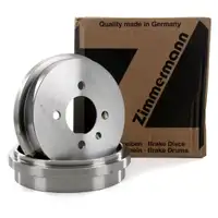 ZIMMERMANN Bremstrommeln Satz f&uuml;r VW Lupo bis Fgst.-Nr. 6X-X003 000 hinten 6X0609617