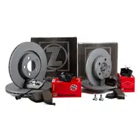 ZIMMERMANN Bremsscheiben + Bel&auml;ge + Wako f&uuml;r VW Golf 4 AUDI 8L Leon Octavia 2 vorne hinten