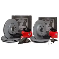 ZIMMERMANN Bremsscheiben + Bel&auml;ge f&uuml;r OPEL Signum Vectra C SAAB 9-3 YS3F vorne + hinten