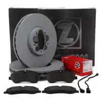 ZIMMERMANN Bremsscheiben + Bel&auml;ge + Sensor f&uuml;r FORD Tourneo/Transit Custom V362 V363 vorne