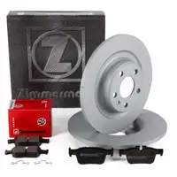 ZIMMERMANN Bremsscheiben + Bel&auml;ge f&uuml;r VOLVO S60 3 S90 2 V60 2 V90 2 XC60 2 16" hinten