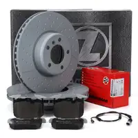 ZIMMERMANN Bremsscheiben + Bel&auml;ge Sensor f&uuml;r BMW F20/21 F30/31 F32/36 mit M vorne