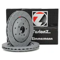 Zimmermann FORMULA Z Bremsscheiben Satz f&uuml;r AUDI RS6 C6 580 PS PR-1KJ hinten