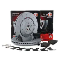 Zimmermann FORMULA Z Bremsscheiben + Bel&auml;ge + Wako f&uuml;r AUDI RS4 B8 RS5 8T 8F R8 vorne