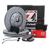 Zimmermann FORMULA Z Bremsscheiben + Bel&auml;ge + Wako f&uuml;r AUDI RS6 C6 PR-1LM vorne