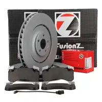 Zimmermann FORMULA Z Bremsscheiben + Bel&auml;ge + Wako f&uuml;r AUDI A6 C7 A7 4G A8 4H vorne