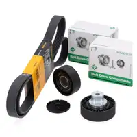 CONTI 6PK1555 Keilrippenriemen + INA Rollen f&uuml;r BMW 3er E36 5er E34 E39 7er E38 M50 M52