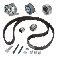 CONTI Zahnriemensatz + Wasserpumpe + Keilrippenriemen f&uuml;r VW Golf 6 Passat B6 1.6/2.0 TDI