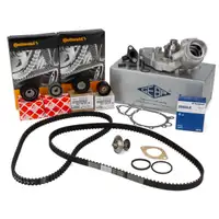 2x CONTI Zahnriemen Rollen GEBA Wasserpumpe MAHLE Thermostat für PORSCHE 944 2.5 / S ab 87