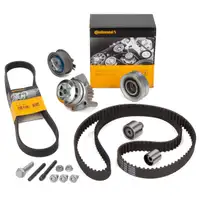 CONTI Zahnriemensatz + Wasserpumpe + Keilrippenriemen f&uuml;r VW Golf 6 Passat B6 1.6/2.0 TDI
