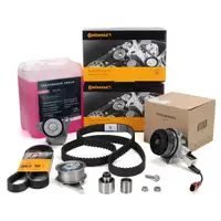 CONTI Zahnriemensatz + Keilriemen ORIGINAL Wapu 5L Frotschutz f&uuml;r VW Golf 7 1.6/2.0 TDI