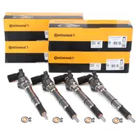 4x CONTI Einspritzd&uuml;se + Dichtungen f&uuml;r VW Golf 6 Passat B6 B7 Polo Touran 8X 8P 1.6 TDI