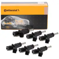 6x CONTINENTAL Einspritzventil f&uuml;r BMW E81-88 E90-93 E60 E61 E63 E64 F01-04 X1 X3 X5 N52