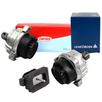2x CORTECO Motorlager + LEMF&Ouml;RDER Getriebelager f&uuml;r BMW F10 F11 525-535d F12 F13 640d N57