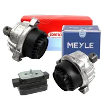 2x CORTECO Motorlager + MEYLE Getriebelager f&uuml;r BMW F10/11/07 525-535d F12/13/06 640d N57