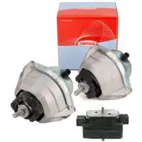 2x CORTECO Motorlager + febi Getriebelager f&uuml;r BMW E60 E61 525d 530d 535d E63 E64 635d M57