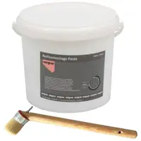 5 kg CARIPAR Tire Mounting Paste, Tire Mounting Wax Paste, Mounting Paste (White) + Brush