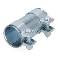 CARIPAR Rohrverbinder Doppelschelle Auspuff &Oslash; 55mm f&uuml;r VW AUDI SEAT SKODA CITROEN mitte