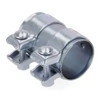 2x CARIPAR Rohrverbinder Doppelschelle Auspuff Abgasanlage &Oslash; 56mm x L&auml;nge 95mm