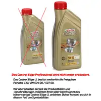MANN Filterset 3-tlg + 6L CASTROL 5W30 Motor&ouml;l f&uuml;r VW Golf 4 V5 VR6 R32 AUDI TT 8N 3.2 VR6