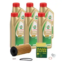 6L CASTROL EDGE 5W-30 M LL-04 Motoröl MANN Ölfilter BMW 1er 2er 3er 5er X1 X3 X5 MINI N47