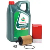 5L CASTROL MAGNATEC 5W-40 DPF Engine Oil + MANN Oil Filter for VW Golf 4, Passat B5, B5.5 TDI
