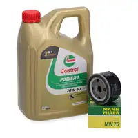 4L CASTROL POWER 1 20W-50 4-stroke engine oil + MANN oil filter for BMW R1200, K1200, K1600
