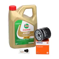 4L CASTROL EDGE 5W-30 LL Engine Oil + MAHLE Oil Filter for AUDI, SEAT, SKODA, and VW 1.0&ndash;1.5 TFSI