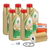 5L CASTROL EDGE 5W-30 M Motoröl + MAHLE Ölfilter BMW E30 E36 E46 E34 Z3 M40 M42 M43 M44