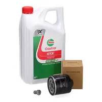 5L CASTROL GTX 10W-40 A3/B4 + ORIGINAL oil filter for VW Golf 4, 5, 6, Lupo, Polo 3, 4, 5 (1.0&ndash;1.6L)