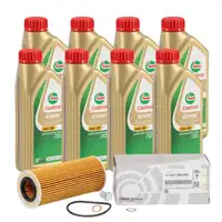 8L CASTROL EDGE 5W-30 M LL-04 Motoröl + ORIGINAL Ölfilter BMW 3er 5er 7er X3 X5 X6 M57 N57
