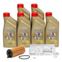 6L CASTROL EDGE 5W-30 M LL-04 Motoröl + ORIGINAL Ölfilter BMW 1er 3er 5er X3 X5 Z4 B48 B47