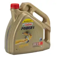4L 4 Liter CASTROL Motoröl Öl POWER 1 20W-50 4T 4-TAKT Motorrad API SN JASO MA-2