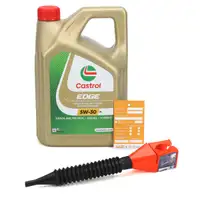 4L 4 Liter CASTROL EDGE 5W-30 M Motor&ouml;l f&uuml;r BMW LL-04 MB 229.31/51/52 + Einf&uuml;lltrichter