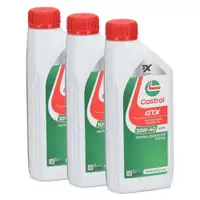 3L CASTROL GTX 10W-40 A3/B4 Motor&ouml;l &Ouml;l f&uuml;r MB 226.5/229.3 RN0700/0710 501.00/505.00