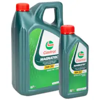 6L 6 Liter CASTROL MAGNATEC 5W-30 A3/B4 Motor&ouml;l f&uuml;r MB 226/229.5 RN0700/0710 VW 502/505.00