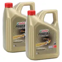 8L 8 Liter CASTROL POWER 1 RACING 4T 5W-40 MOTORRAD Motoröl JASO MA-2