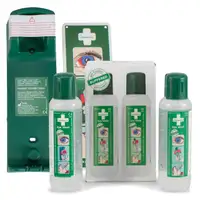 2x 500ml CEDERROTH Augensp&uuml;lflasche Augendusche Augensp&uuml;lung + Wandhalterung
