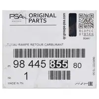 ORIGINAL PSA Kraftstoffleitung R&uuml;cklaufleitung C4 C5 308 508 2.0 BlueHDi 9844585580