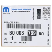 ORIGINAL Citroen Peugeot Zusatz- 3. Bremsleuchte Bremslicht C1 II 108 B000878980